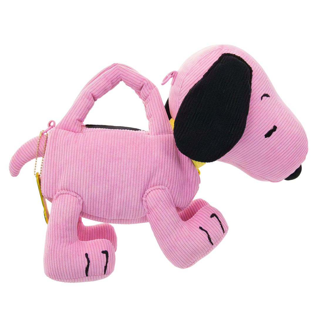 Whatever! Makes You Happy Peanuts Sherbert Spring Snoopy Figural Corduroy Crossbody Bag