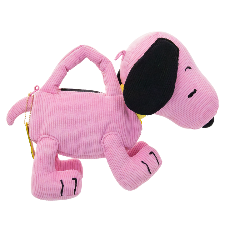 Whatever! Makes You Happy Peanuts Sherbert Spring Snoopy Figural Corduroy Crossbody Bag