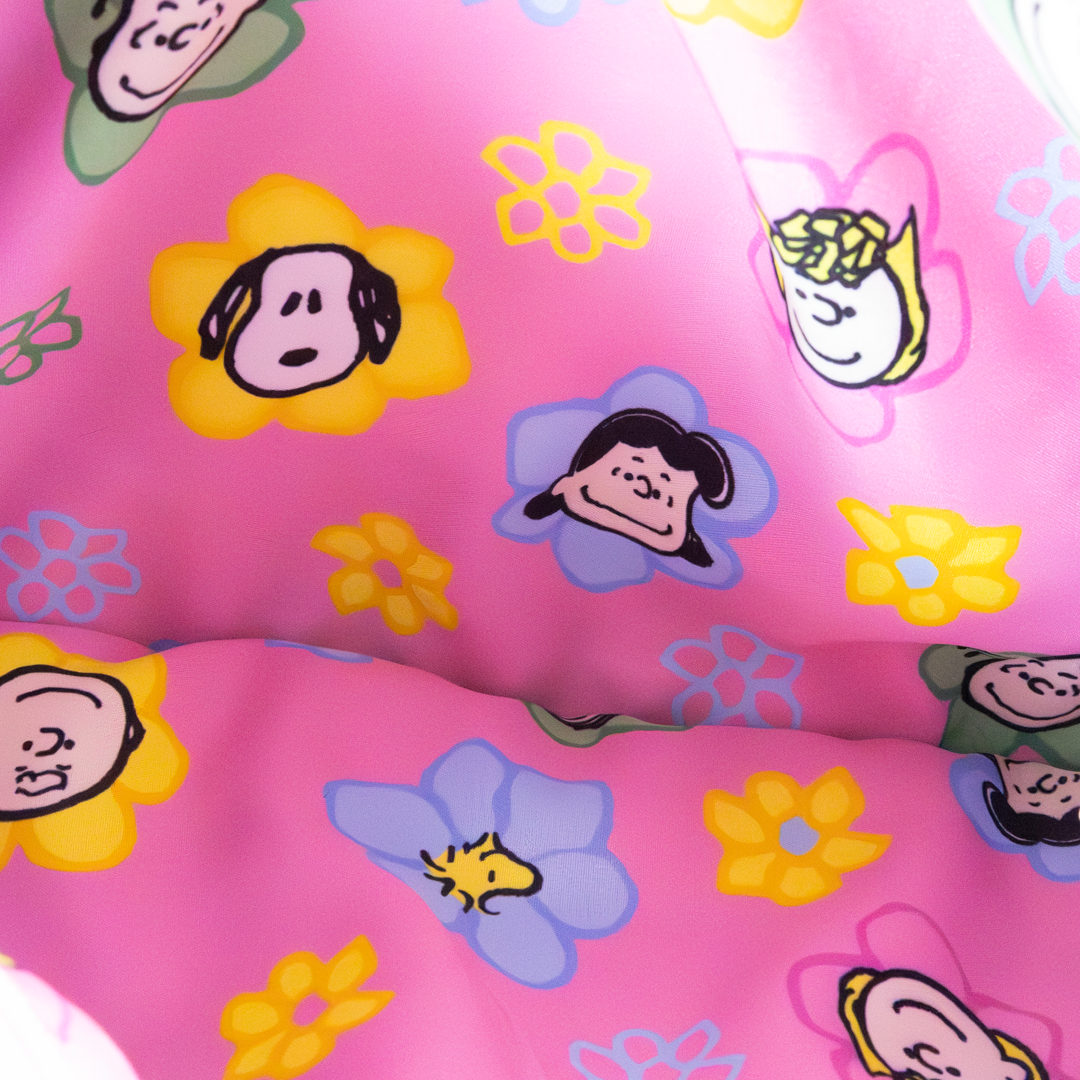 Whatever! Makes You Happy Peanuts Sherbert Spring Pins and Patches Corduroy Baguette Bag