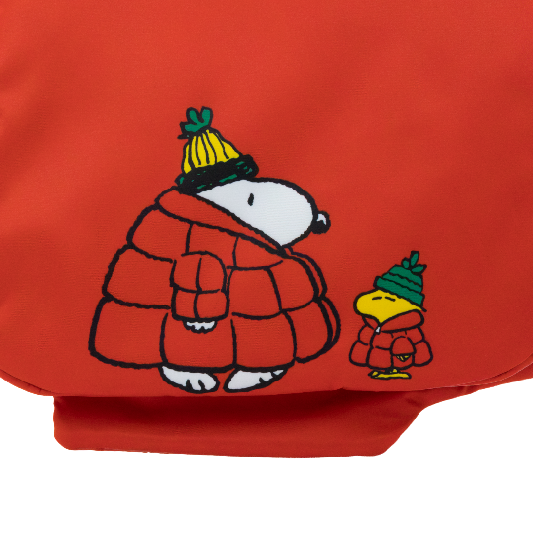 Whatever! Makes You Happy Peanuts Snoopy Oversized Puffer Jacket Tote Bag