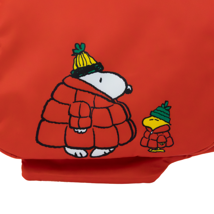 Whatever! Makes You Happy Peanuts Snoopy Oversized Puffer Jacket Tote Bag