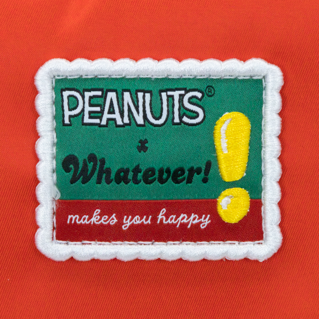Whatever! Makes You Happy Peanuts Snoopy Oversized Puffer Jacket Tote Bag