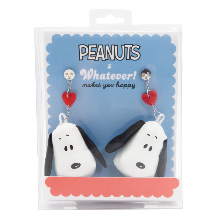 Whatever! Makes You Happy Peanuts 75th Snoopy Padded Nylon Earrings