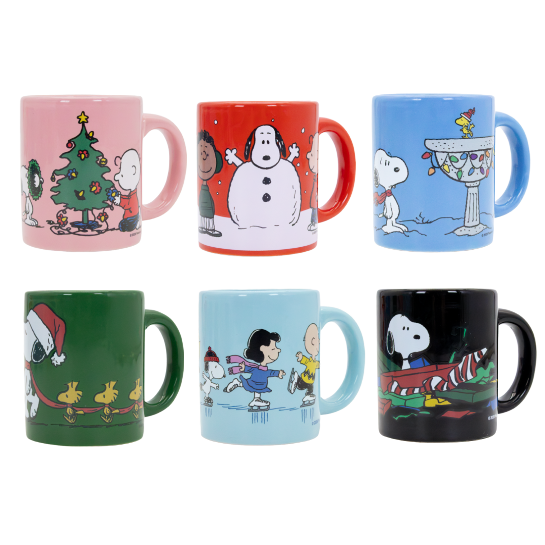 Whatever! Makes You Happy Peanuts Winter Scenes Mystery Box Mini Mug with Coaster