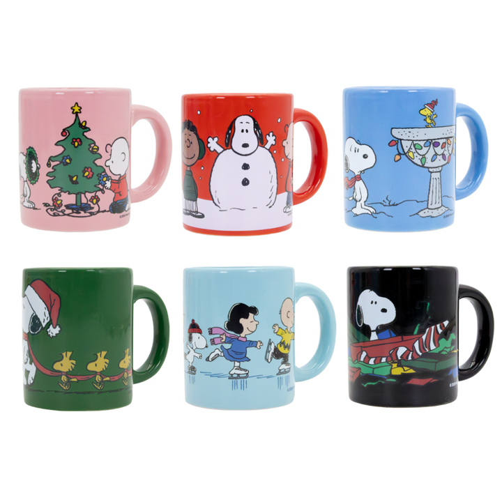 Whatever! Makes You Happy Peanuts Winter Scenes Mystery Box Mini Mug with Coaster