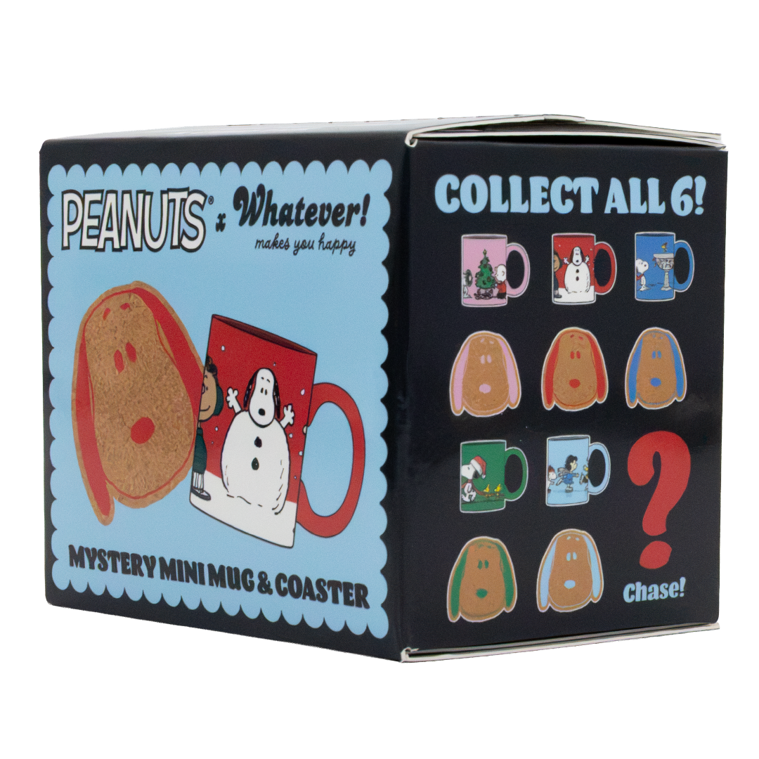 Whatever! Makes You Happy Peanuts Winter Scenes Mystery Box Mini Mug with Coaster