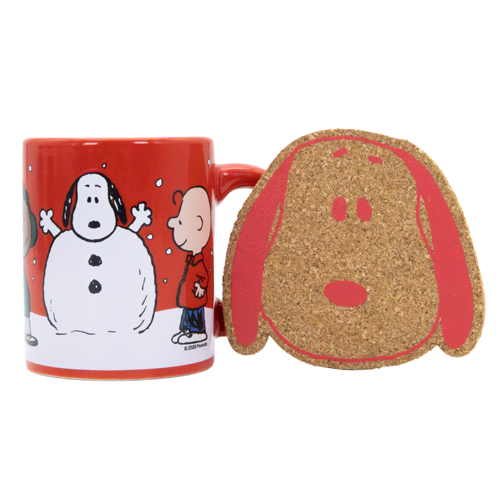 Whatever! Makes You Happy Peanuts Winter Scenes Mystery Box Mini Mug with Coaster