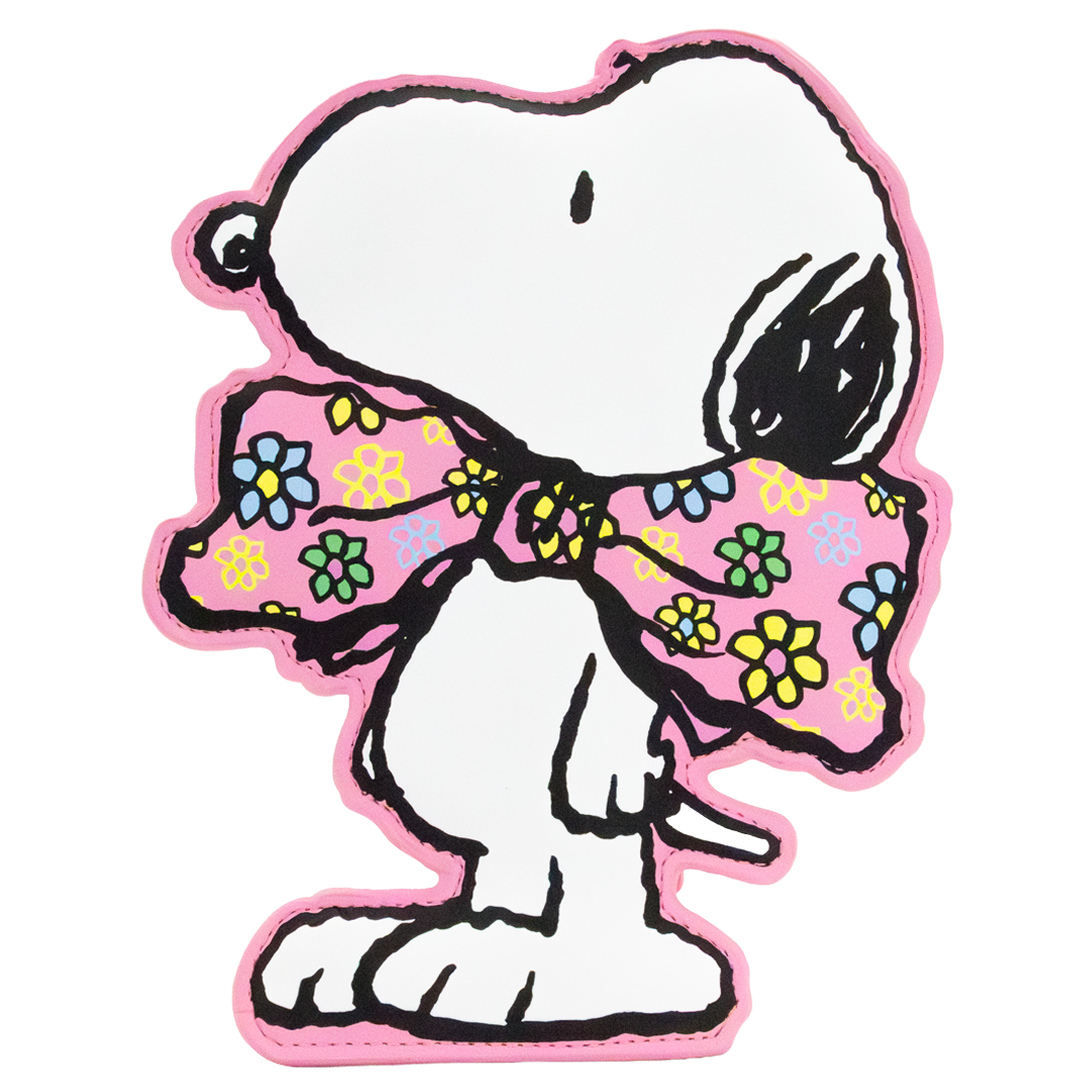 Whatever! Makes You Happy Peanuts Sherbert Spring Snoopy Floral Oversized Bag Charm W/Stand