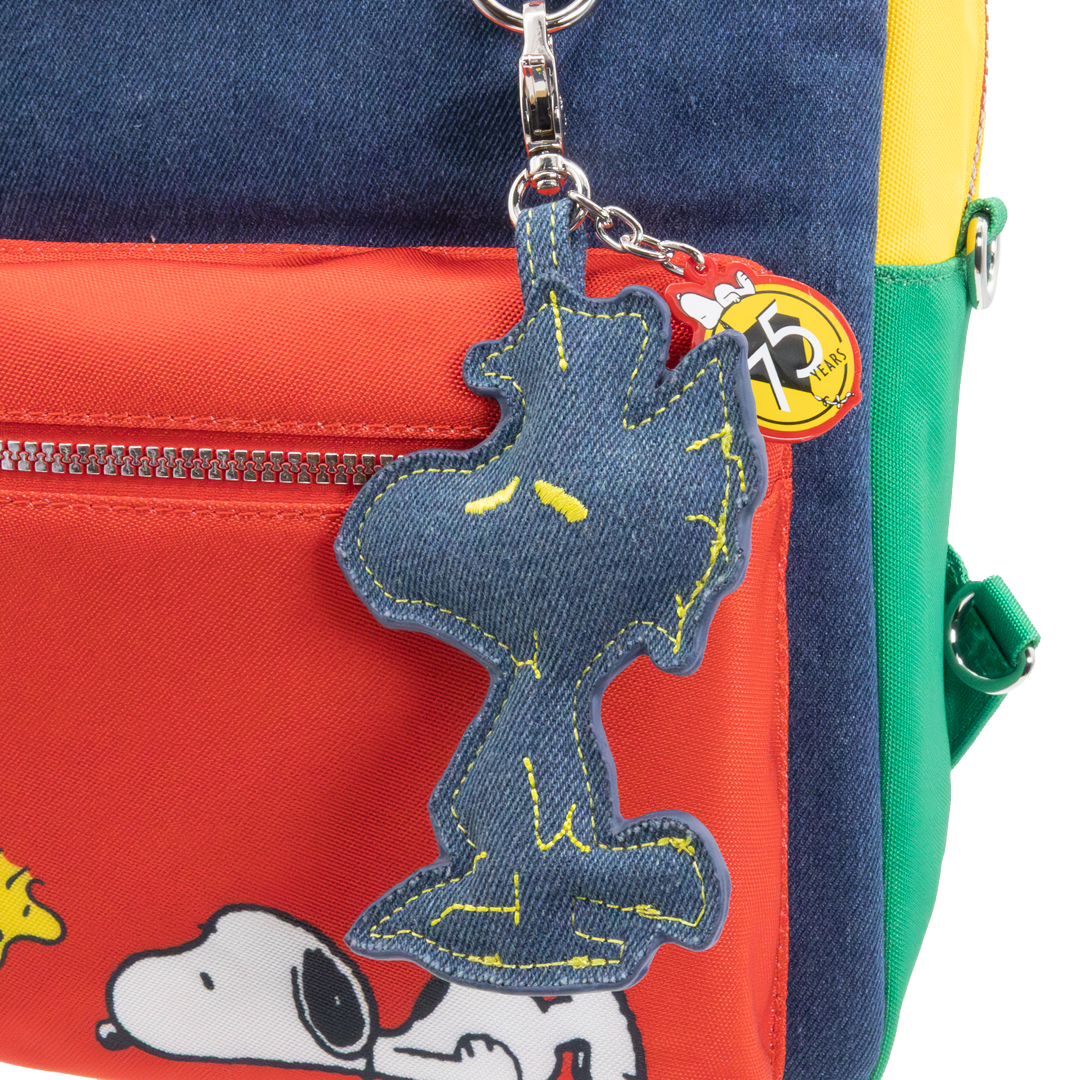 Whatever! Makes You Happy Peanuts 75th Anniversary Mystery Bag Padded Denim Character Bag Charms