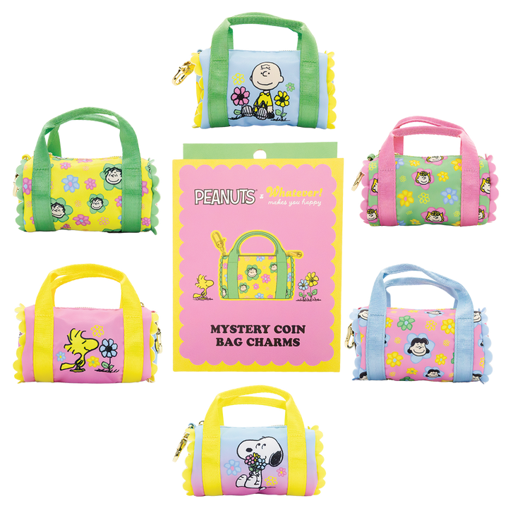 Whatever! Makes You Happy Peanuts Sherbert Spring Mystery Box Mini Duffle Bag Charm