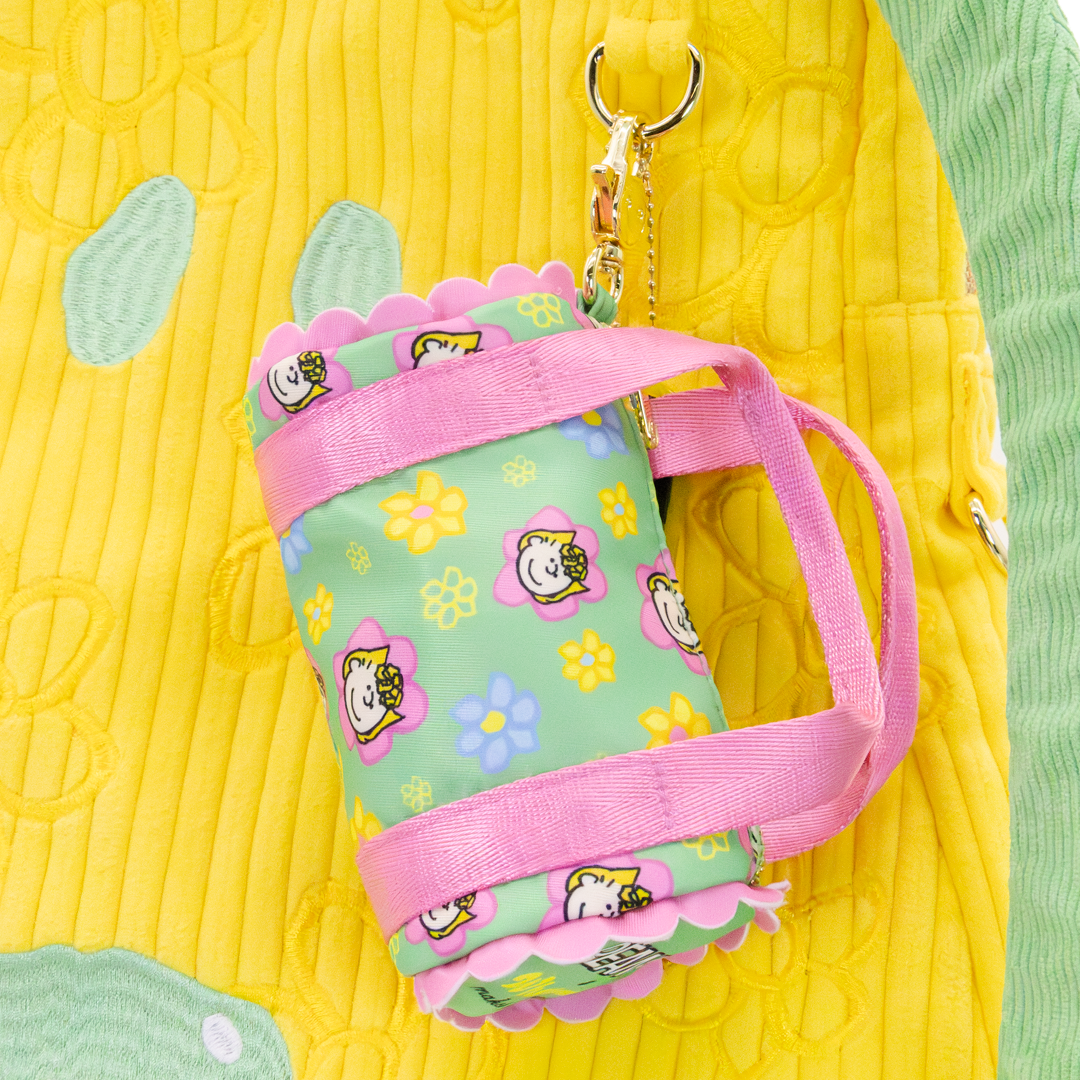 Whatever! Makes You Happy Peanuts Sherbert Spring Mystery Box Mini Duffle Bag Charm