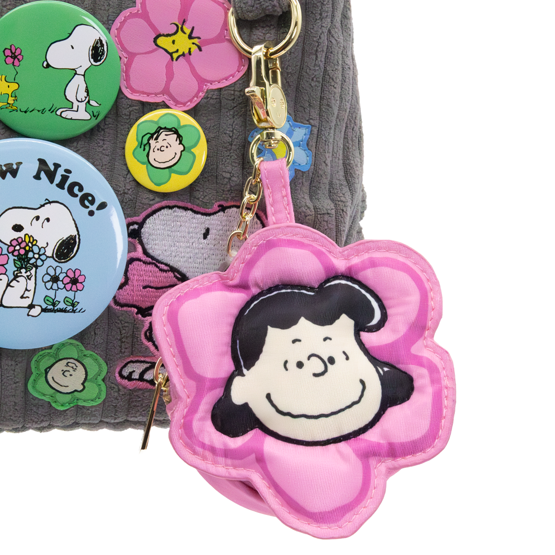 Whatever! Makes You Happy Peanuts Sherbert Spring Flowers Mystery Box Coin Bag Charm