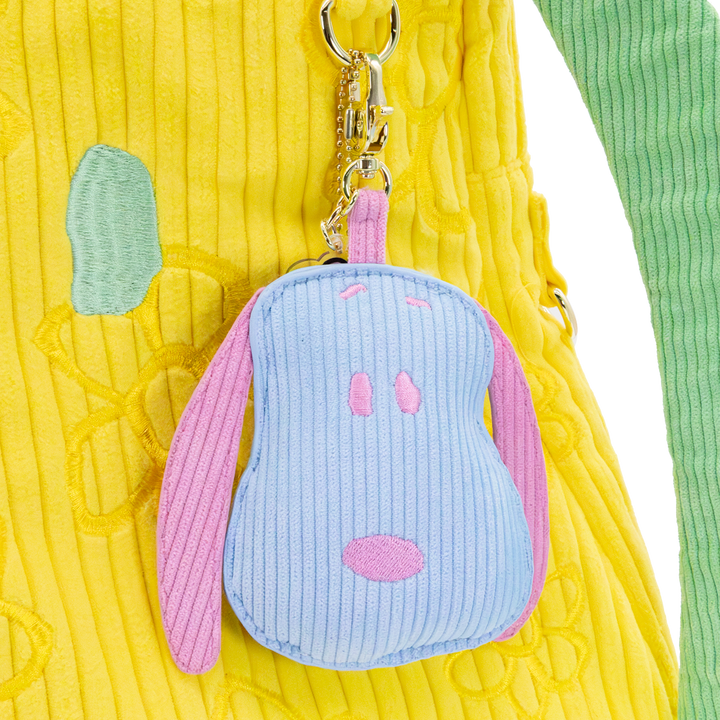 Whatever! Makes You Happy Peanuts Sherbert Spring Mystery Box Snoopy Head Padded Corduroy Bag Charm
