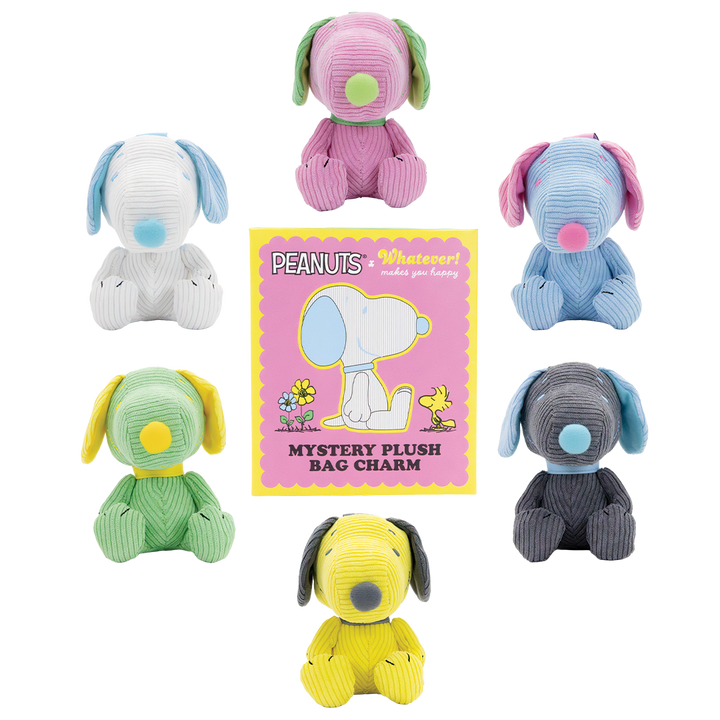 Whatever! Makes You Happy Peanuts Sherbert Spring Mystery Box Corduroy Plush Bag Charm