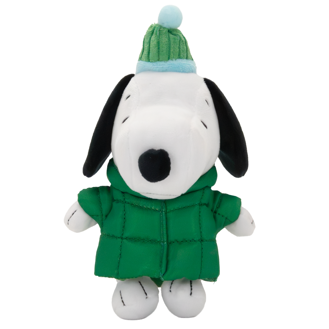 Whatever! Makes You Happy Peanuts Snoopy Puffer Jacket Mystery Box Plush Bag Charm