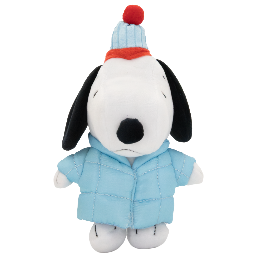 Whatever! Makes You Happy Peanuts Snoopy Puffer Jacket Mystery Box Plush Bag Charm