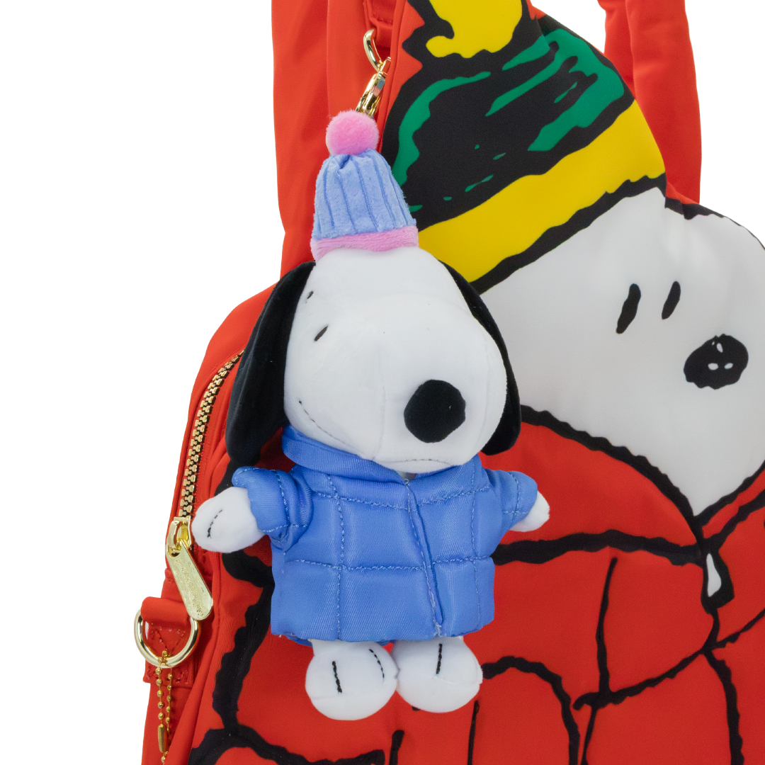 Whatever! Makes You Happy Peanuts Snoopy Puffer Jacket Mystery Box Plush Bag Charm