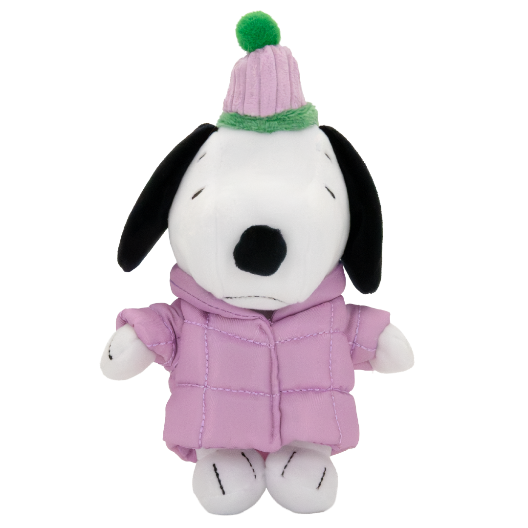 Whatever! Makes You Happy Peanuts Snoopy Puffer Jacket Mystery Box Plush Bag Charm