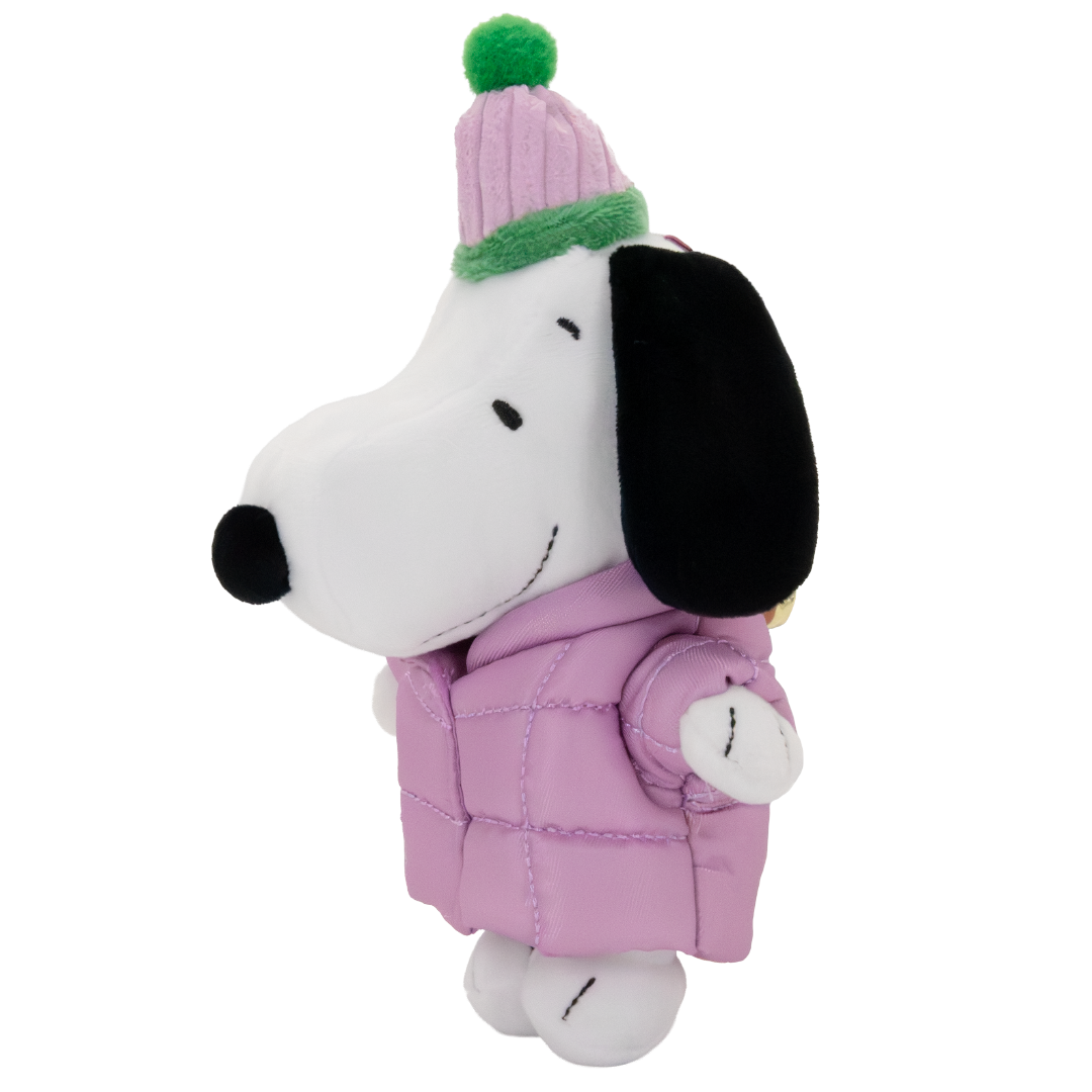 Whatever! Makes You Happy Peanuts Snoopy Puffer Jacket Mystery Box Plush Bag Charm