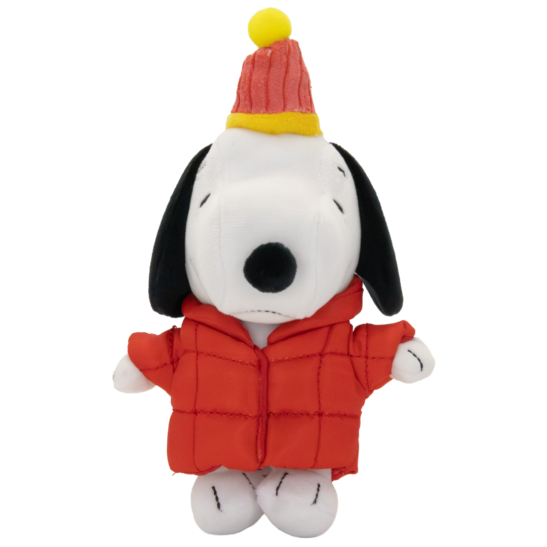 Whatever! Makes You Happy Peanuts Snoopy Puffer Jacket Mystery Box Plush Bag Charm