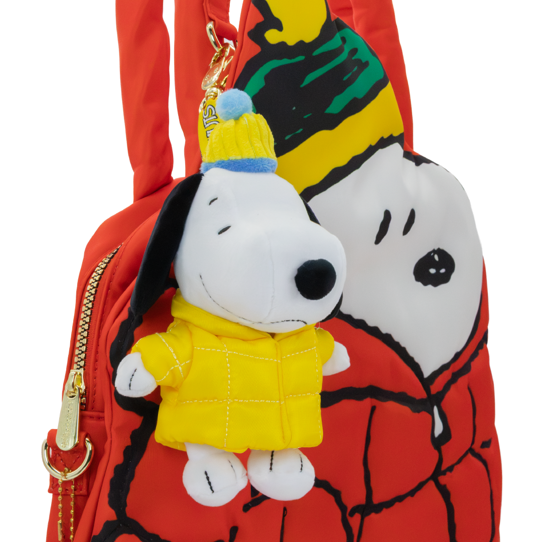 Whatever! Makes You Happy Peanuts Snoopy Puffer Jacket Mystery Box Plush Bag Charm