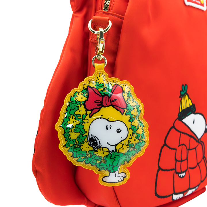 Whatever! Makes You Happy Peanuts Snoopy Winter Scenes Mystery Box Padded Vinyl Bag Charm