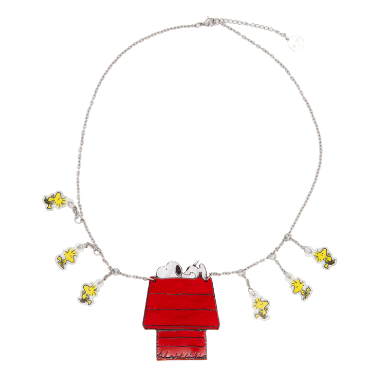 Whatever! Makes You Happy Peanuts 75th Snoopy’s Doghouse Layered Acrylic Necklace