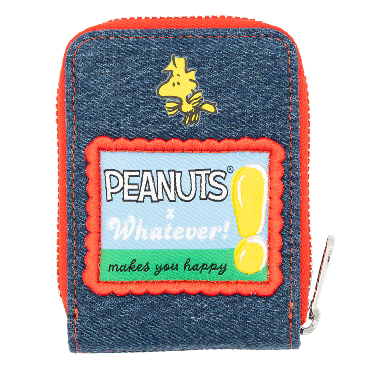 Whatever! Makes You Happy Peanuts 75th Anniversary “Happiness Is a Warm Puppy” Denim Accordion Wallet