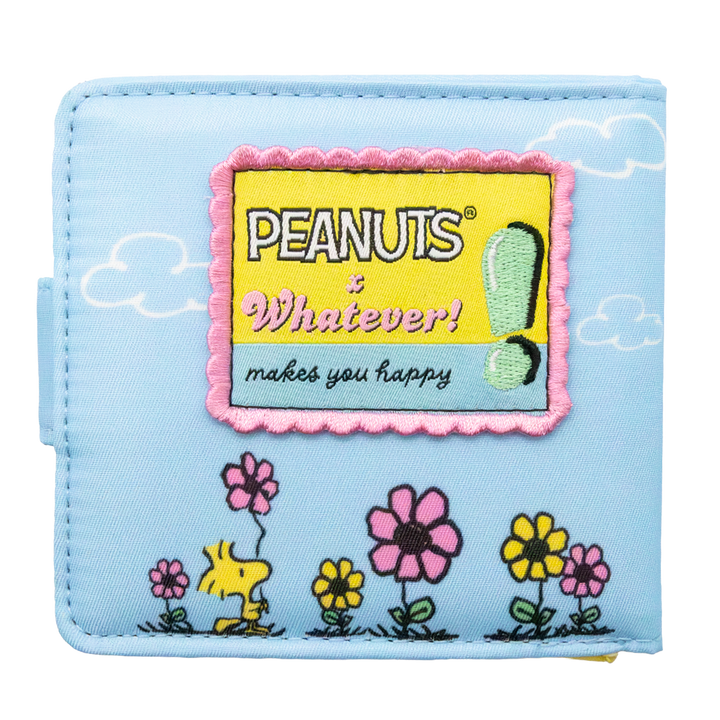 Whatever! Makes You Happy Peanuts Sherbert Spring Padded Nylon Bi-Fold Wallet