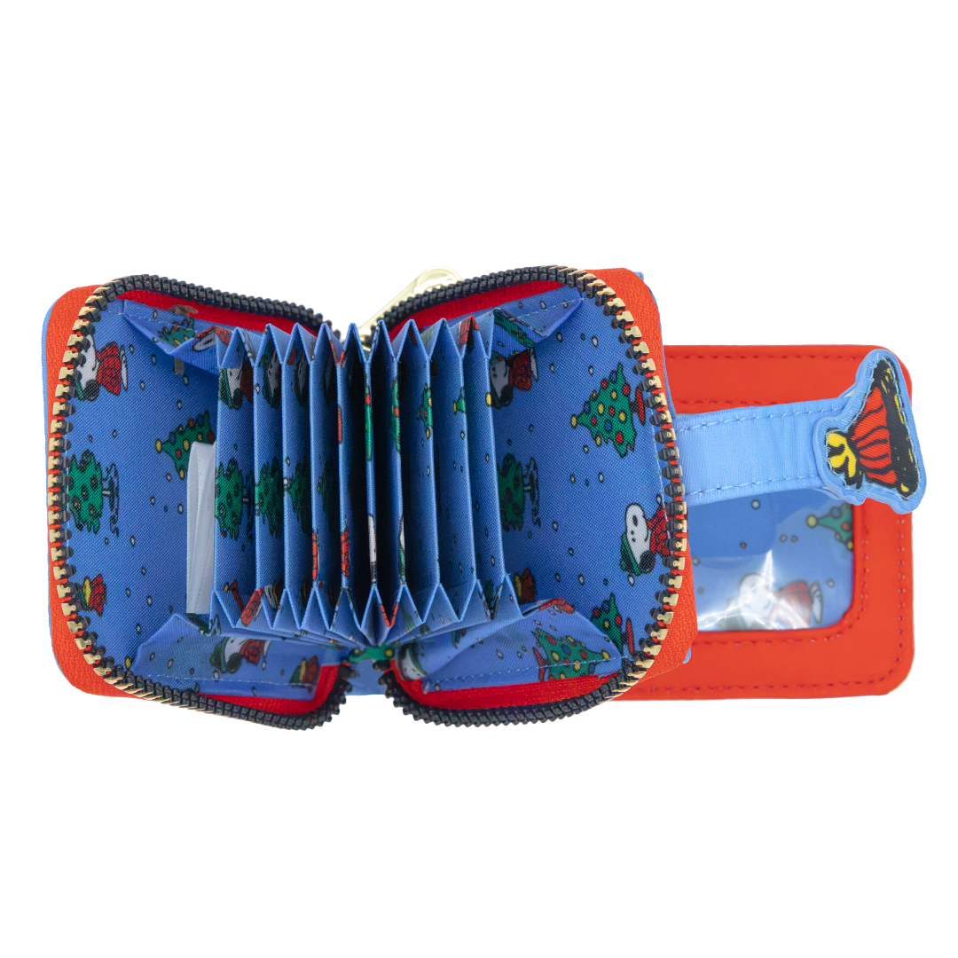 Whatever! Makes You Happy Peanuts Snoopy Puffer Jacket Accordion Cardholder Wallet