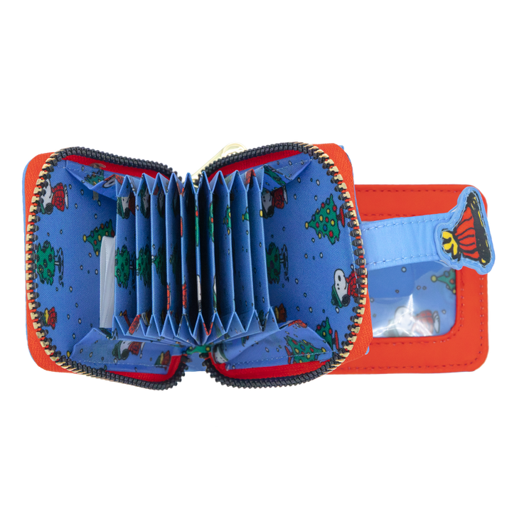 Whatever! Makes You Happy Peanuts Snoopy Puffer Jacket Accordion Cardholder Wallet