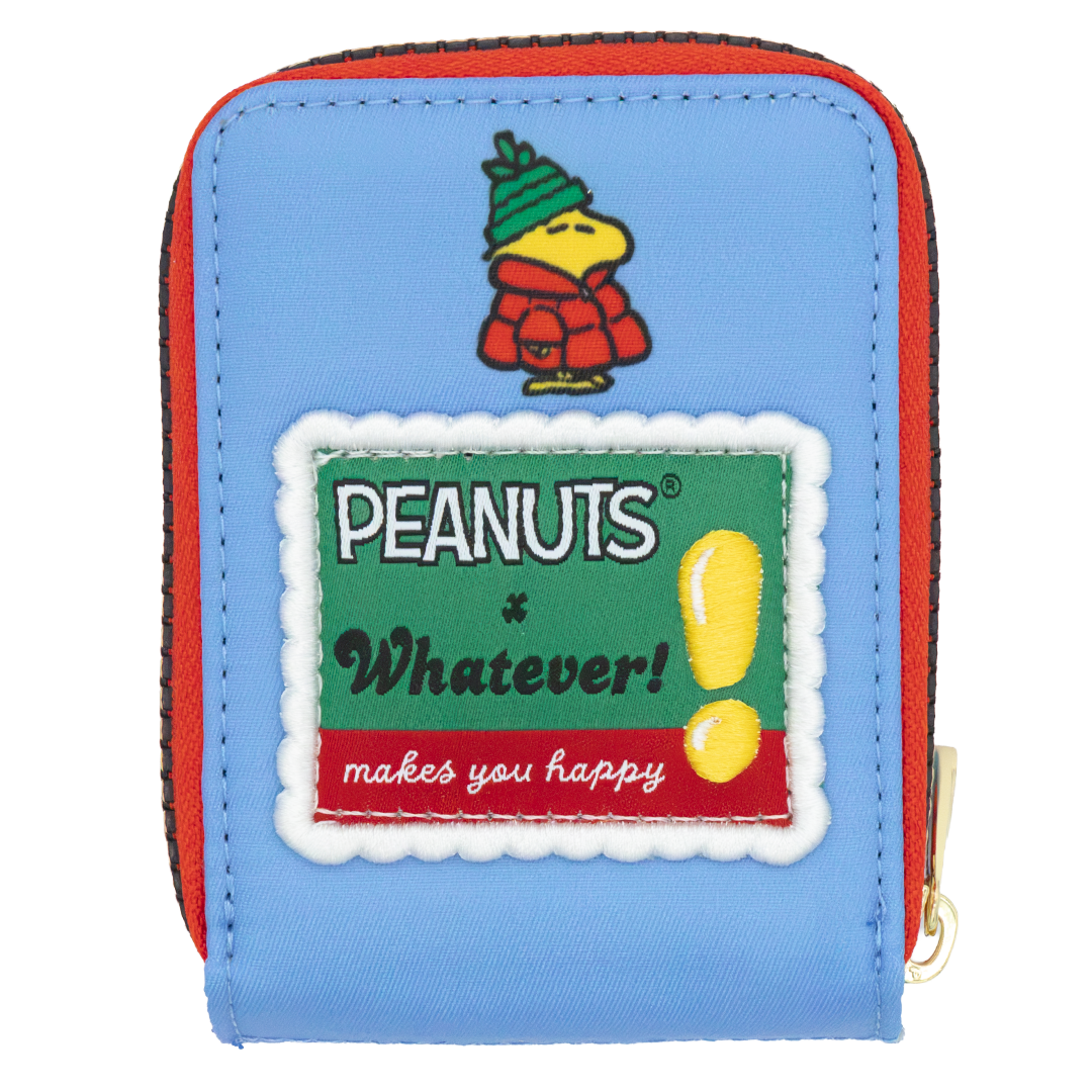 Whatever! Makes You Happy Peanuts Snoopy Puffer Jacket Accordion Cardholder Wallet