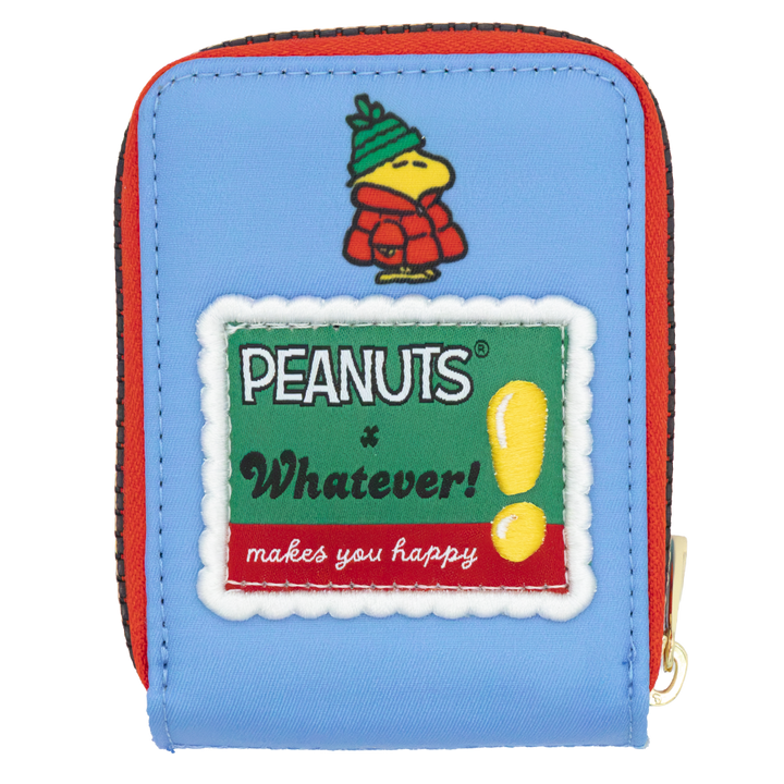 Whatever! Makes You Happy Peanuts Snoopy Puffer Jacket Accordion Cardholder Wallet