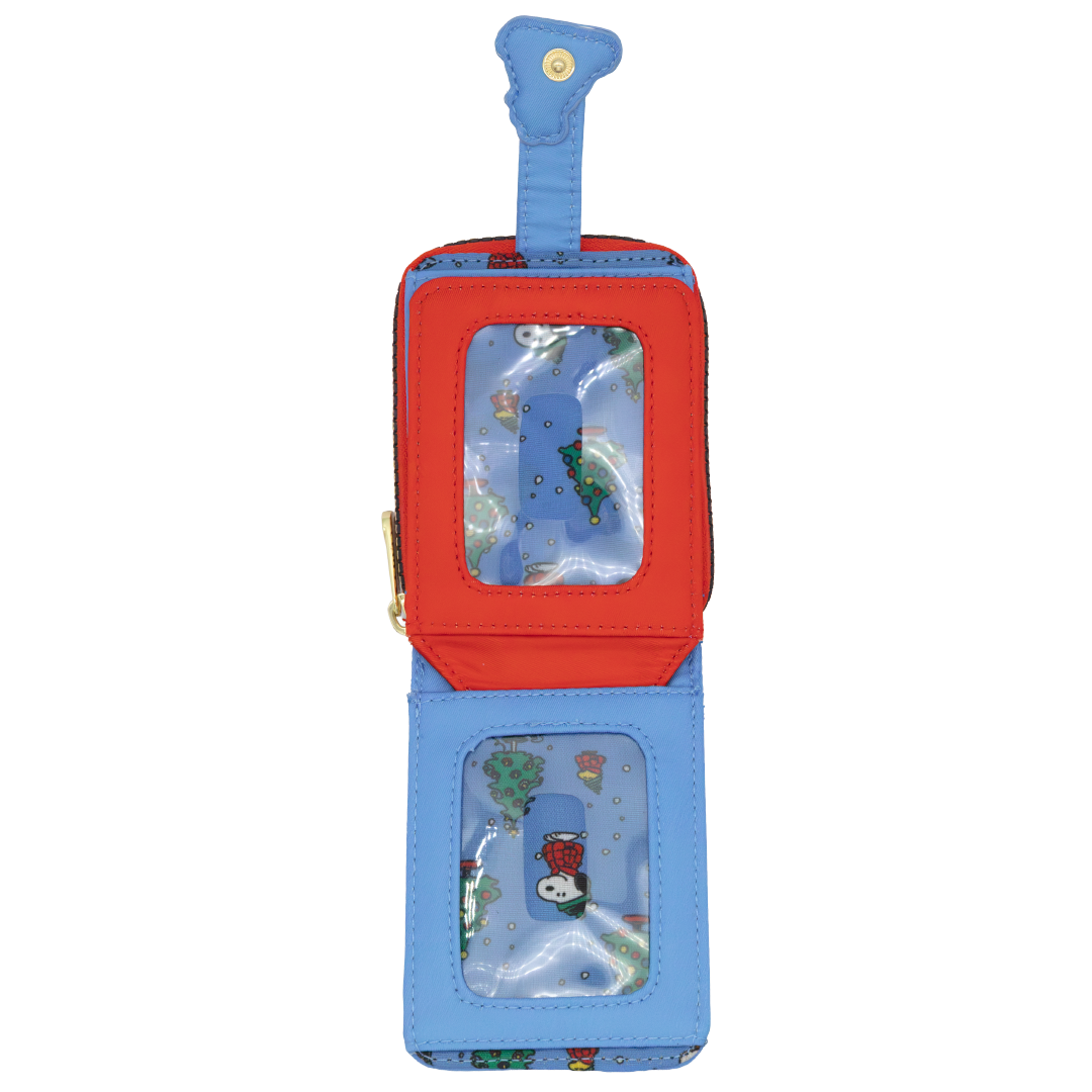 Whatever! Makes You Happy Peanuts Snoopy Puffer Jacket Accordion Cardholder Wallet