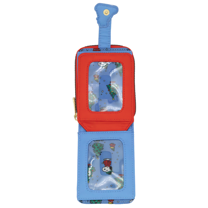 Whatever! Makes You Happy Peanuts Snoopy Puffer Jacket Accordion Cardholder Wallet