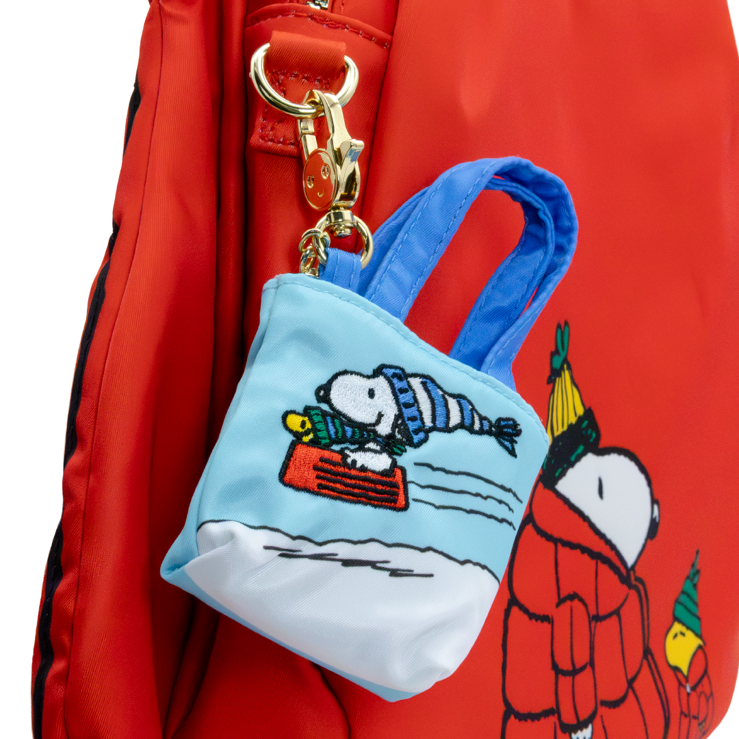 Whatever! Makes You Happy Peanuts Winter Scenes Mystery Box Mini Tote Bag Charm