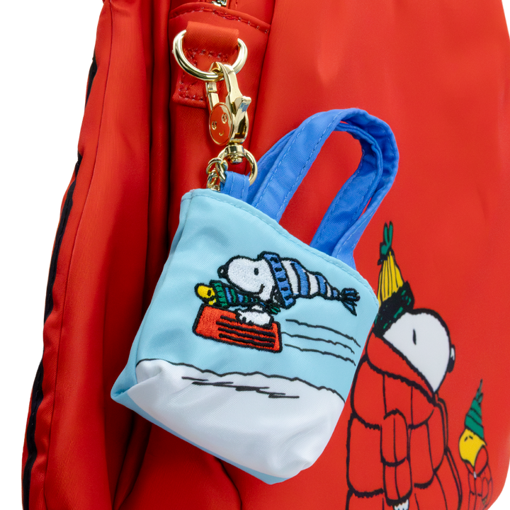 Whatever! Makes You Happy Peanuts Winter Scenes Mystery Box Mini Tote Bag Charm