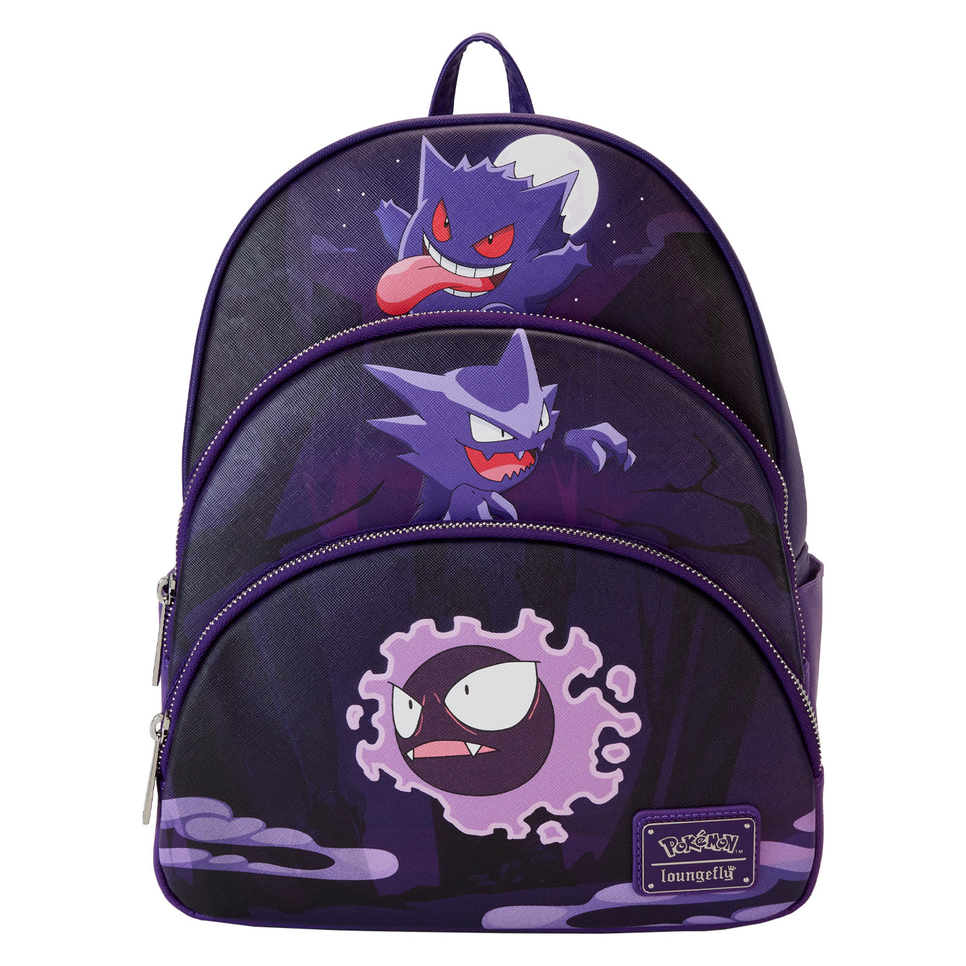 Loungefly Pokémon Gengar Evolution Triple Pocket Backpack