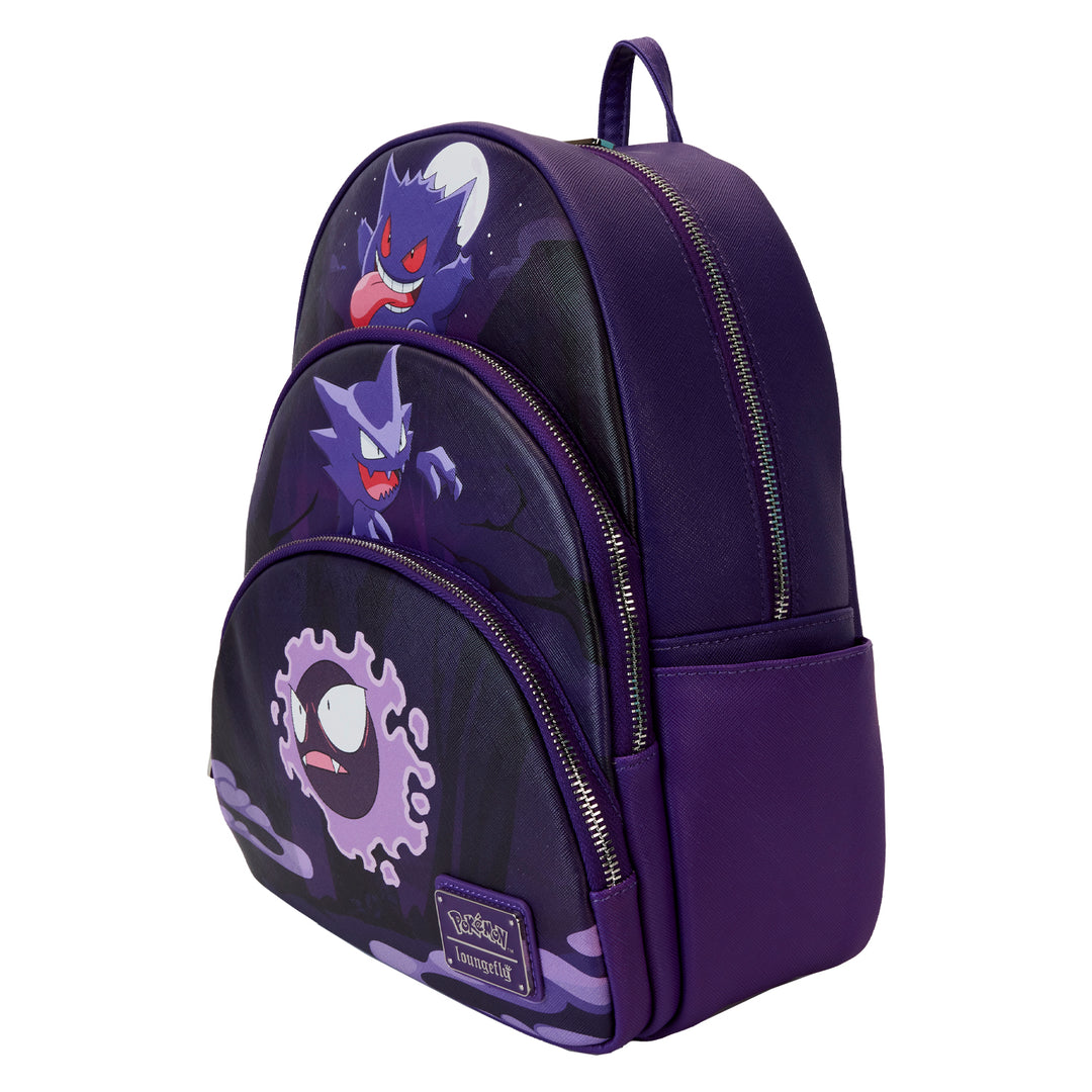 Loungefly Pokémon Gengar Evolution Triple Pocket Backpack