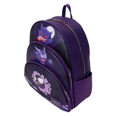 Loungefly Pokémon Gengar Evolution Triple Pocket Backpack
