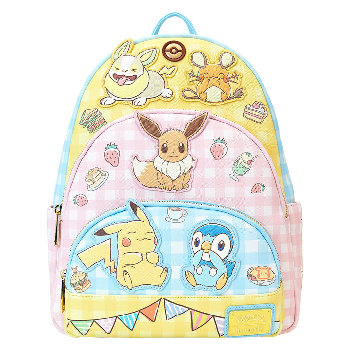 Loungefly Pokemon Cafe Triple Pocket Mini Backpack