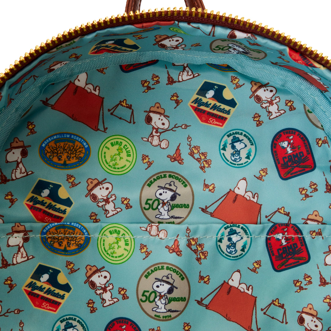 Loungefly Peanuts Beagle Scouts 50th Anniversary Mini Backpack