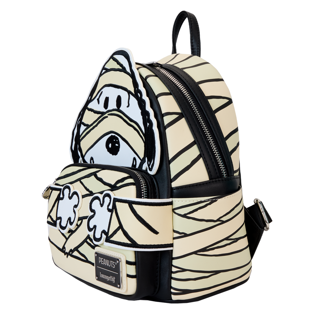 Loungefly Peanuts Snoopy Mummy Glow in the Dark Cosplay Mini Backpack