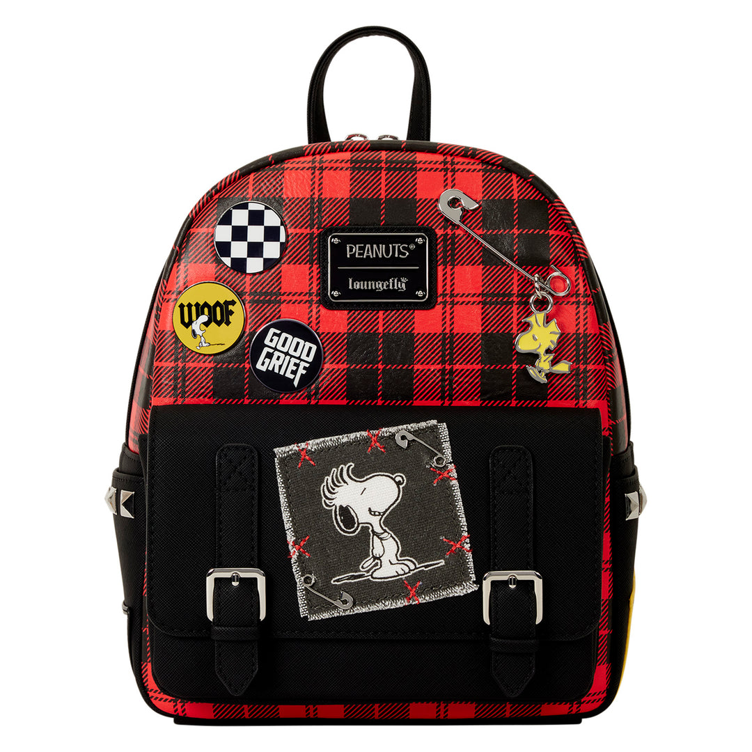 Loungefly Peanuts Snoopy and Woodstock Grunge Mini Backpack