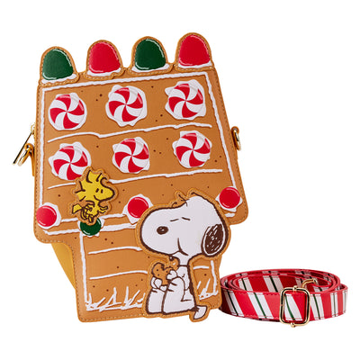 Peanuts Snoopy Gingerbread House Figural Crossbody