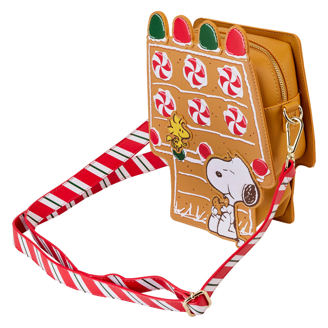 Peanuts Snoopy Gingerbread House Figural Crossbody