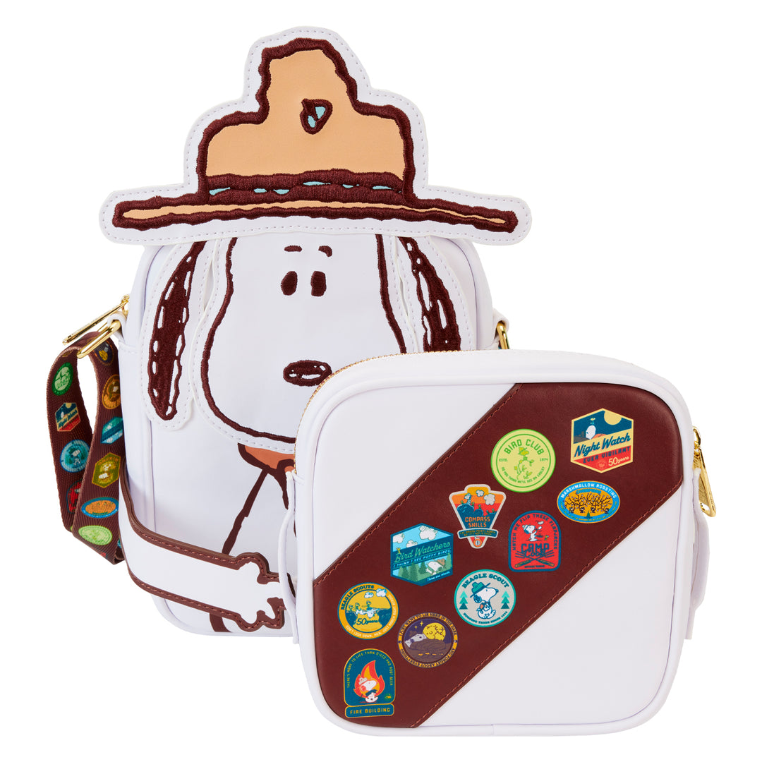 Loungefly Peanuts Snoopy Beagle Scouts Crossbuddies Bag