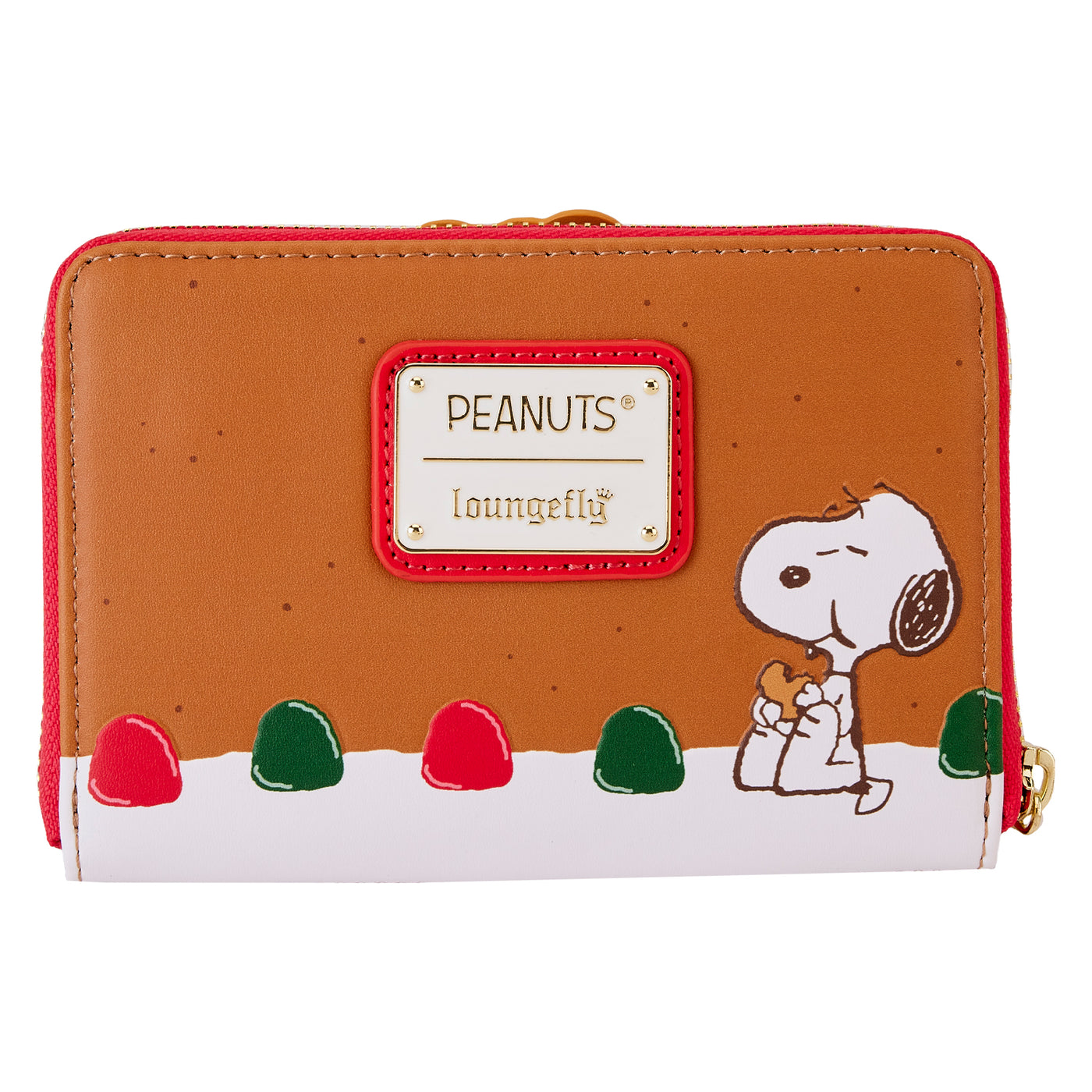 Peanuts Snoopy Gingerbread Wreath Wallet