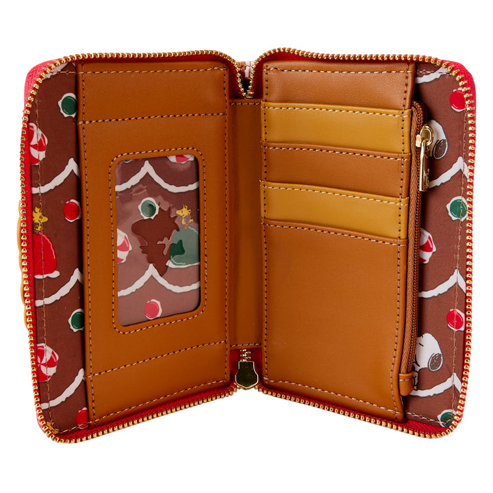 Peanuts Snoopy Gingerbread Wreath Wallet