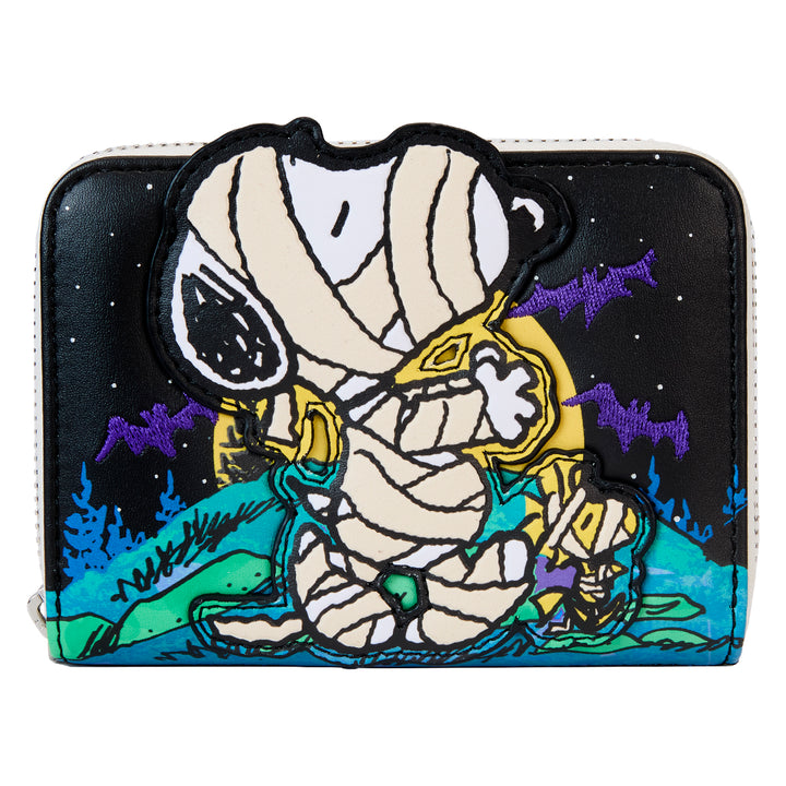 Loungefly Peanuts Snoopy Mummy Glow in the Dark Wallet